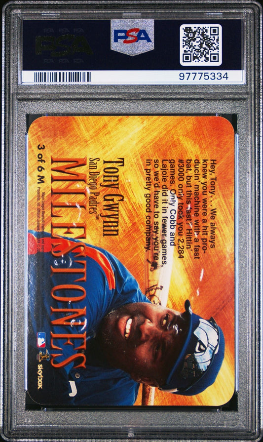 Tony Gwynn 2000 Skybox Dominion Milestones PSA 9