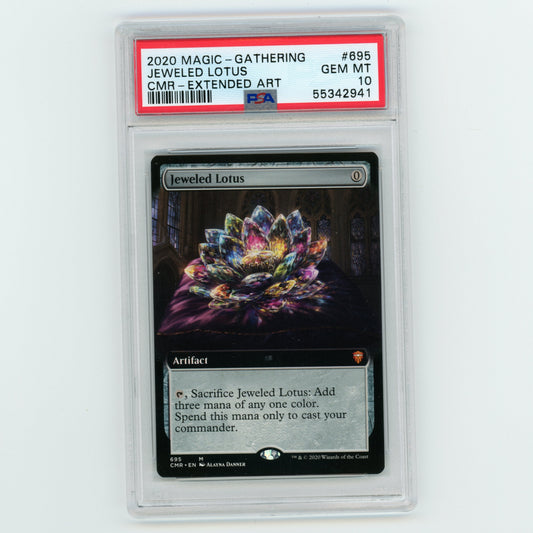 2020 Magic The Gathering Jeweled Lotus CMR Extended Art #695 PSA 10 (#ME8025)